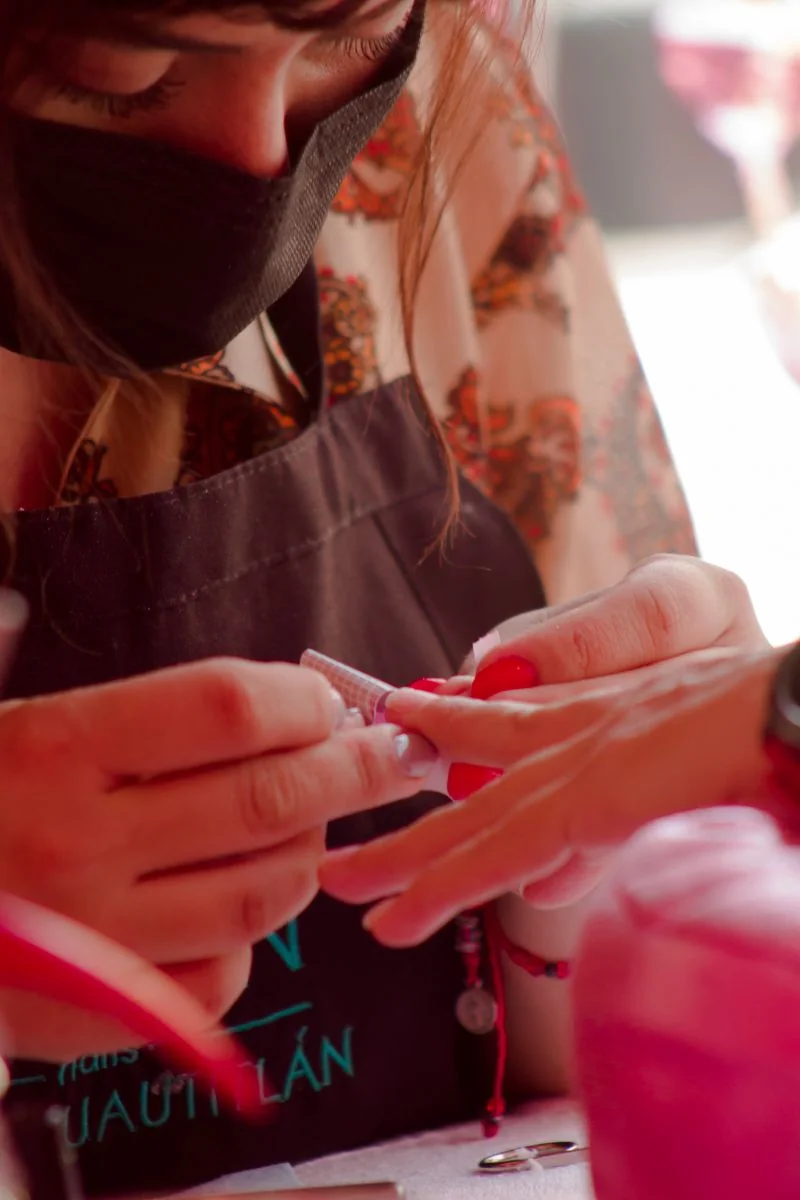 Natural nail extension sculpting